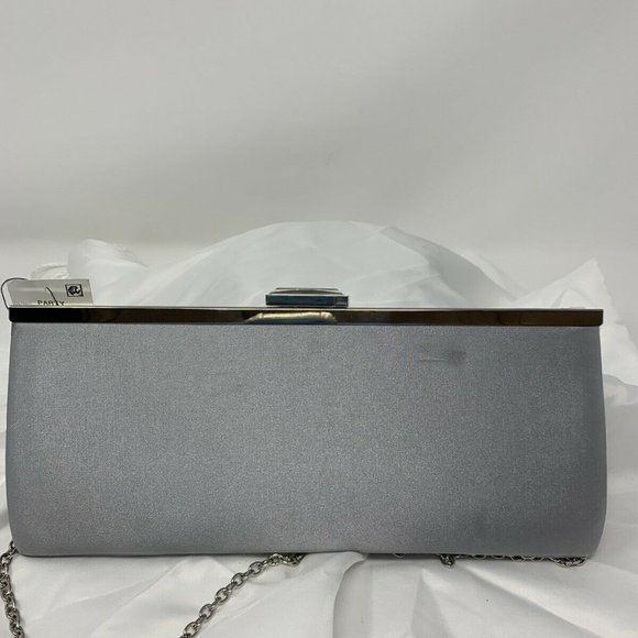 INC International Concept Kelsie Clutch Silver - Picture 4 of 5